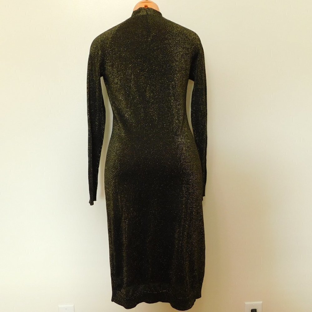 A95 Michael Kors Twist-neck Metallic Sweaterdress - Picture 4 of 4